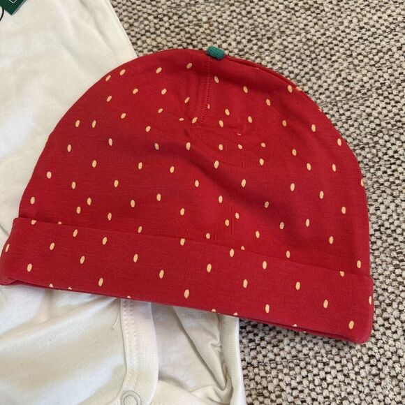 H&M Girl Infant Set Strawberries Size 2-4 Months  NEW - Picture 6 of 6
